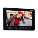 ZESTAW WIDEODOMOFONOWY 2-RODZINNY, BEZSŁUCHAWKOWY, KOLOR, LCD 7", MENU OSD, STEROWANIE BRAMĄ, CZARNY NOVEO MULTI2