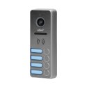 ZESTAW WIDEODOMOFONOWY 4-RODZINNY, BEZSŁUCHAWKOWY KOLOR, LCD 7", DOTYKOWY, MENU OSD,  PAMIĘĆ, GNIAZDO NA KARTĘ SD, DVR, STEROWANI