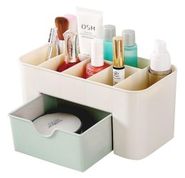 AG605B ORGANIZER NA KOSMETYKI BIEL - ZIEL