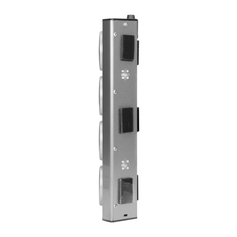 GNIAZDO MEBLOWE, KUCHENNE MONTOWANE NA RZE PY, Z ŁADOWARKĄ USB - 3x2P+Z, 2xUSB, INOX. GNIAZDO MEBLOWE, KUCHENNE MONTOWANE NA RZE PY, Z ŁADOWARKĄ USB - 3x2P+Z, 2xUSB, INOX.
