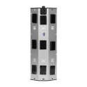 GNIAZDO MEBLOWE, KUCHENNE MONTOWANE NA RZE PY, Z ŁADOWARKĄ USB - 3x2P+Z, 2xUSB, INOX.
