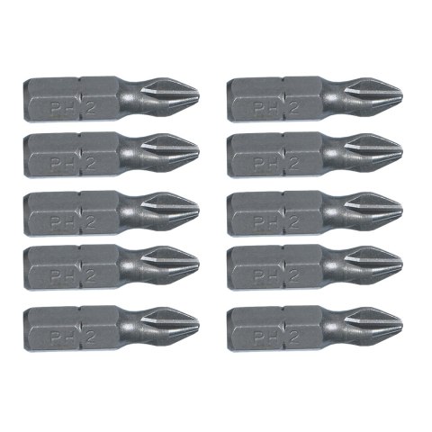 KOŃCÓWKI WKRĘTAKOWE PH2 x 25 MM, 10 SZT.