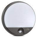 LAM PA LED Z CZUJNIKIEM RUCHU MACLEAN ,NA  PODCZERWIEŃ, KOLOR SZARY, 15W, IP54, 1100LM, MCE291 GR