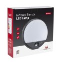 LAM PA LED Z CZUJNIKIEM RUCHU MACLEAN ,NA  PODCZERWIEŃ, KOLOR SZARY, 15W, IP54, 1100LM, MCE291 GR