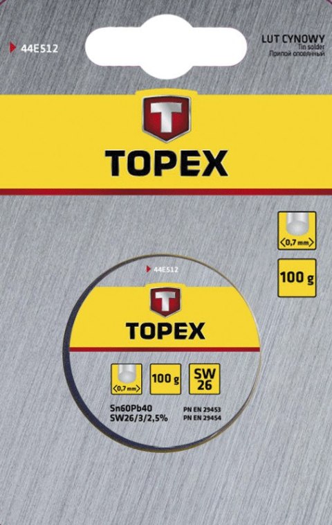 LUT CYNOWY 60% SN, DRUT 0.7 MM, 100 G LUT CYNOWY 60% SN, DRUT 0.7 MM, 100 G