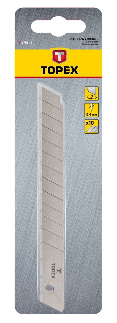 OSTRZA ŁAMANE WYMIENNE 9 MM, 10 SZT. OSTRZA ŁAMANE WYMIENNE 9 MM, 10 SZT.