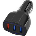 PLS34F ŁADOWARKA SAM. qC 3.0 3xUSB BLACK