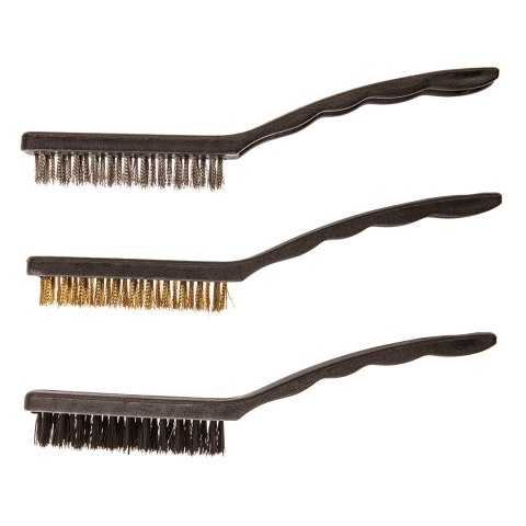 SZCZOTKI 230 MM, MIEDŹ/STAL/NYLON, 3 SZT. SZCZOTKI 230 MM, MIEDŹ/STAL/NYLON, 3 SZT.