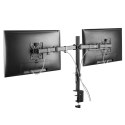 UCHWYT BIURKOWY NA 2 MONITORY LCD MACLEAN, 17-32", 2x 8KG, MC-884