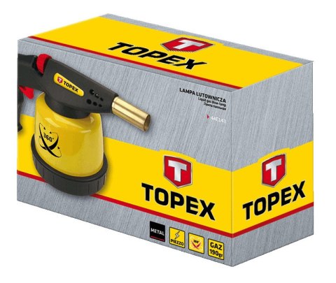 LAM PA LUTOWNICZA GAZOWA NA NABOJE 190 G, ZA PŁON PIEZO, DO PRACY W KAŻDEJ POZYCJI LAM PA LUTOWNICZA GAZOWA NA NABOJE 190 G, ZA PŁON PIEZO, DO PRACY W KAŻDEJ POZYCJI