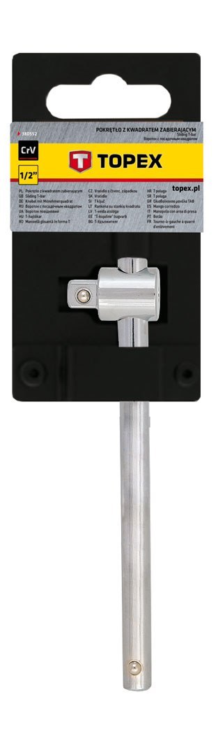 POKRĘTŁO Z KWADRATEM ZABIERAJĄCYM 1/2", 250 MM POKRĘTŁO Z KWADRATEM ZABIERAJĄCYM 1/2", 250 MM