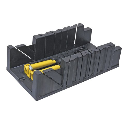 SKRZYNKA UCIOSOWA  PLASTIKOWA 326x122x78 MM, Z ZACISKAMI