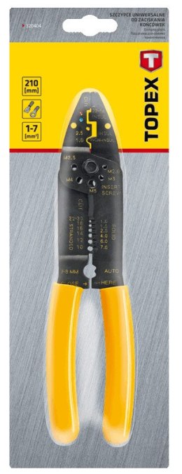 SZCZY PCE DO ZACISKANIA KOŃCÓWEK 210 MM