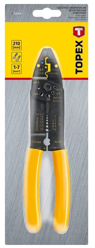 SZCZY PCE DO ZACISKANIA KOŃCÓWEK 210 MM SZCZY PCE DO ZACISKANIA KOŃCÓWEK 210 MM