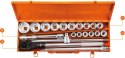 KLUCZE NASADOWE 3/4", ZESTAW 21 SZT.