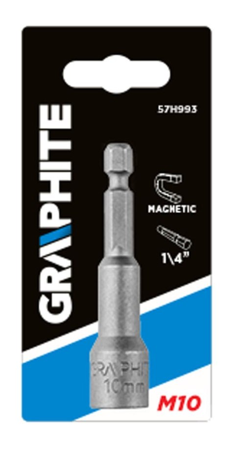 NASADKA MAGNETYCZNA 10 x 65 MM, TRZ PIEŃ 1/4" NASADKA MAGNETYCZNA 10 x 65 MM, TRZ PIEŃ 1/4"