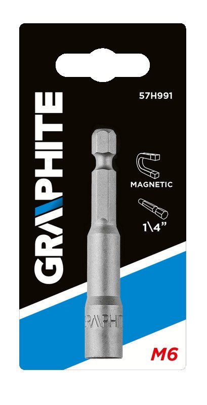 NASADKA MAGNETYCZNA 6 x 65 MM, TRZ PIEŃ 1/4" NASADKA MAGNETYCZNA 6 x 65 MM, TRZ PIEŃ 1/4"