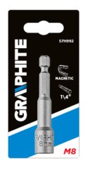 NASADKA MAGNETYCZNA 8 x 65 MM, TRZ PIEŃ 1/4" NASADKA MAGNETYCZNA 8 x 65 MM, TRZ PIEŃ 1/4"