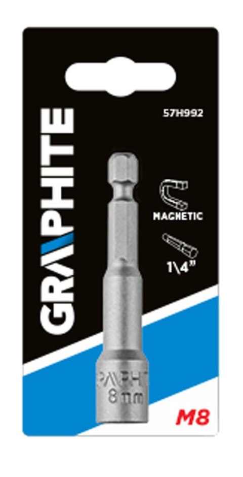 NASADKA MAGNETYCZNA 8 x 65 MM, TRZ PIEŃ 1/4" NASADKA MAGNETYCZNA 8 x 65 MM, TRZ PIEŃ 1/4"