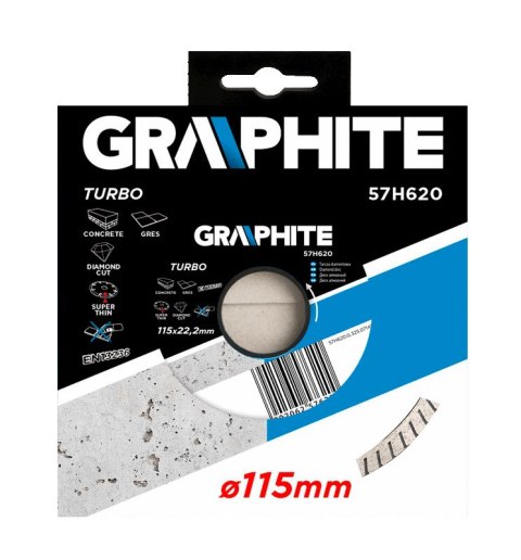 TARCZA DIAMENTOWA 115 x 22.2 MM, TURBO SU PER CIENKA TARCZA DIAMENTOWA 115 x 22.2 MM, TURBO SU PER CIENKA
