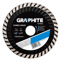 TARCZA DIAMENTOWA 115 x 22.2 MM, TURBO WAVE
