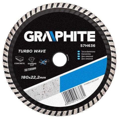 TARCZA DIAMENTOWA 180 x 22.2 MM, TURBO WAVE TARCZA DIAMENTOWA 180 x 22.2 MM, TURBO WAVE