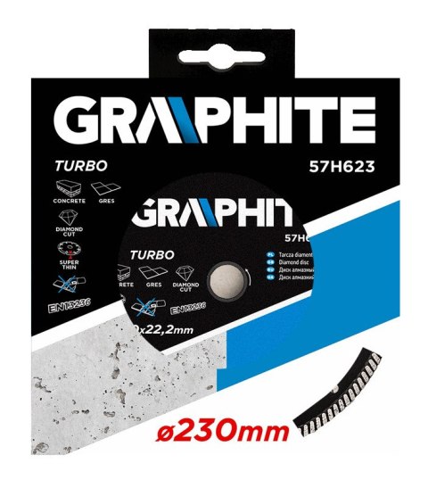 TARCZA DIAMENTOWA 230 x 22.2 MM, TURBO SU PER CIENKA TARCZA DIAMENTOWA 230 x 22.2 MM, TURBO SU PER CIENKA