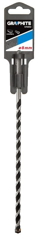 WIERTŁO DO BETONU 8 x 250 MM, KOŃCÓWKA MOTYLKOWA