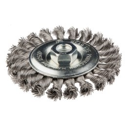 SZCZOTKA DRUCIANA TARCZOWA 115 MM x M14, INOX