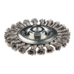 SZCZOTKA DRUCIANA TARCZOWA 125 MM x M14, INOX