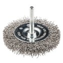 SZCZOTKA DRUCIANA TARCZOWA Z TRZ PIENIEM 50 MM, INOX