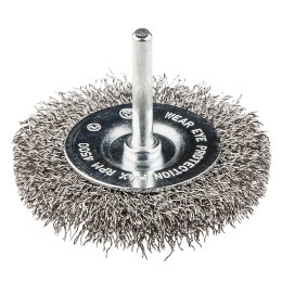 SZCZOTKA DRUCIANA TARCZOWA Z TRZ PIENIEM 50 MM, INOX