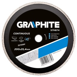 TARCZA DIAMENTOWA 200 x 25.4 MM,  PEŁNA