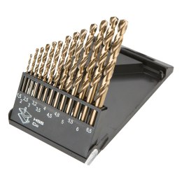 WIERTŁA DO METALU HSS-CO 1.5-6.5 MM, ZESTAW 13 SZT.