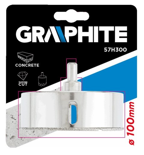 WIERTŁO DIAMENTOWE DO GRESU 100 MM WIERTŁO DIAMENTOWE DO GRESU 100 MM