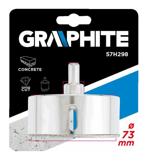WIERTŁO DIAMENTOWE DO GRESU 73 MM WIERTŁO DIAMENTOWE DO GRESU 73 MM
