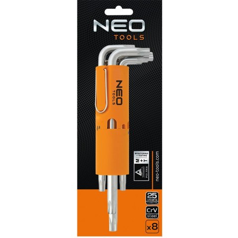 KLUCZE TORx DŁUGIE T10-T50, ZESTAW 8 SZT. KLUCZE TORx DŁUGIE T10-T50, ZESTAW 8 SZT.