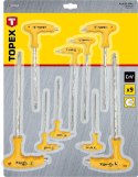 KLUCZE TORx TY PU "T" T10-T50, ZESTAW 9 SZT. KLUCZE TORx TY PU "T" T10-T50, ZESTAW 9 SZT.