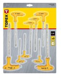 KLUCZE TORx TY PU "T" T10-T50, ZESTAW 9 SZT. KLUCZE TORx TY PU "T" T10-T50, ZESTAW 9 SZT.
