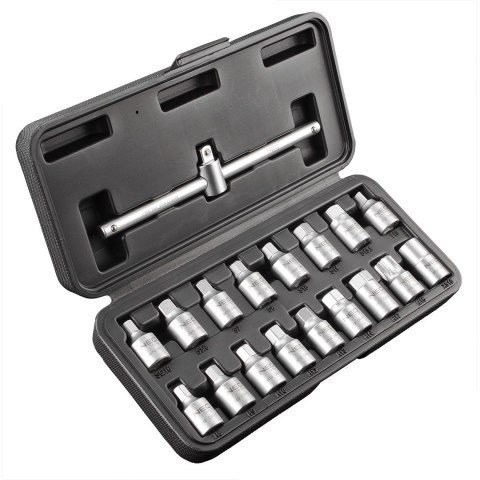 KLUCZE DO S PUSTU OLEJU 3/8", ZESTAW 18 SZT.