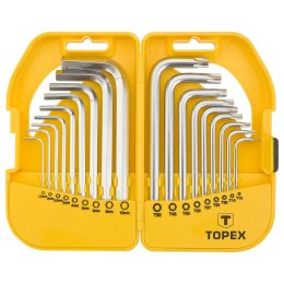 KLUCZE SZEŚCIOKĄTNE I TORx, ZESTAW 18 SZT.