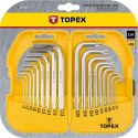 KLUCZE SZEŚCIOKĄTNE I TORx, ZESTAW 18 SZT.