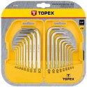 KLUCZE SZEŚCIOKĄTNE I TORx, ZESTAW 18 SZT.