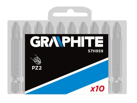 KOŃCÓWKI WKRĘTAKOWE PZ2 x 50 MM, 10 SZT. KOŃCÓWKI WKRĘTAKOWE PZ2 x 50 MM, 10 SZT.