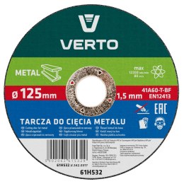 TARCZA TNĄCA DO METALU 125 x 1.5 x 22.2 MM