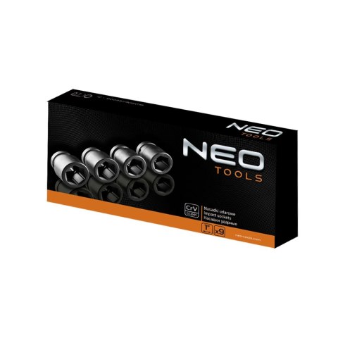 NASADKI UDAROWE 1", 27-50 MM, ZESTAW 9 SZT. NASADKI UDAROWE 1", 27-50 MM, ZESTAW 9 SZT.