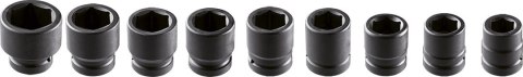 NASADKI UDAROWE 1", 27-50 MM, ZESTAW 9 SZT. NASADKI UDAROWE 1", 27-50 MM, ZESTAW 9 SZT.