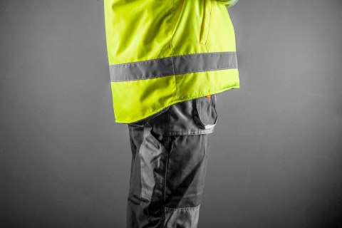 BEZRĘKAWNIK ROBOCZY, DWUSTRONNY, JEDNA STRONA ODBLASKOWA, ŻÓŁTA, ROZMIAR L/52 BEZRĘKAWNIK ROBOCZY, DWUSTRONNY, JEDNA STRONA ODBLASKOWA, ŻÓŁTA, ROZMIAR L/52