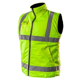 BEZRĘKAWNIK ROBOCZY, DWUSTRONNY, JEDNA STRONA ODBLASKOWA, ŻÓŁTA, ROZMIAR M/50
