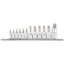BITY TORx NA NASADCE 1/4, 3/8, 1/2", ZESTAW 12 SZT.